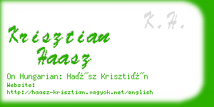 krisztian haasz business card